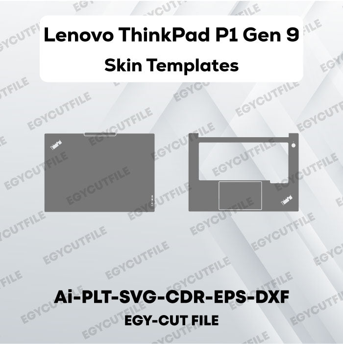 Lenovo ThinkPad P1 Gen 9 Vector Skin Cut Files