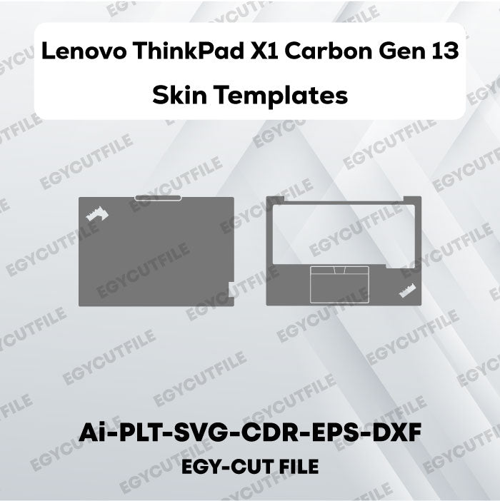 Lenovo ThinkPad X1 Carbon Gen 13 Aura Edition Vector Skin Cut Files