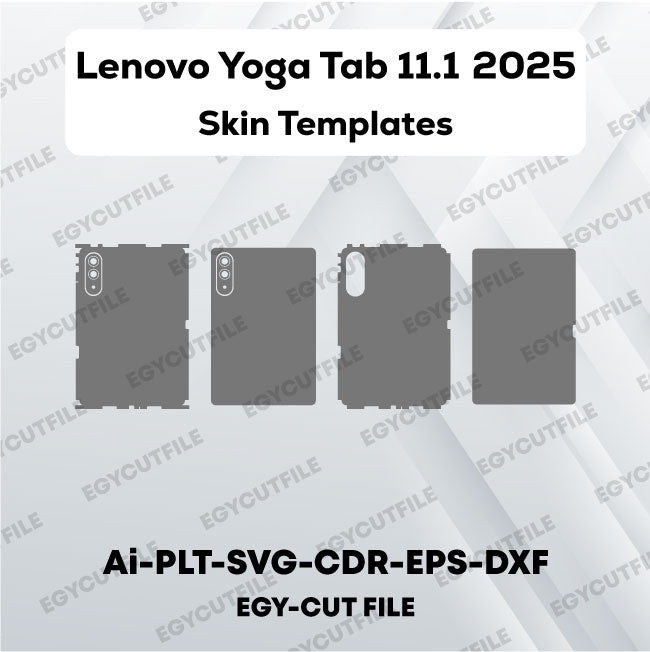 Lenovo Yoga Tab 11.1 2025 Vector Skin Cut Files