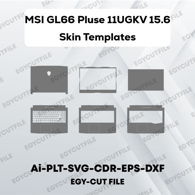 MSI GL66 PLUSE 11UGKV 15.6 Vector Skin Cut Files