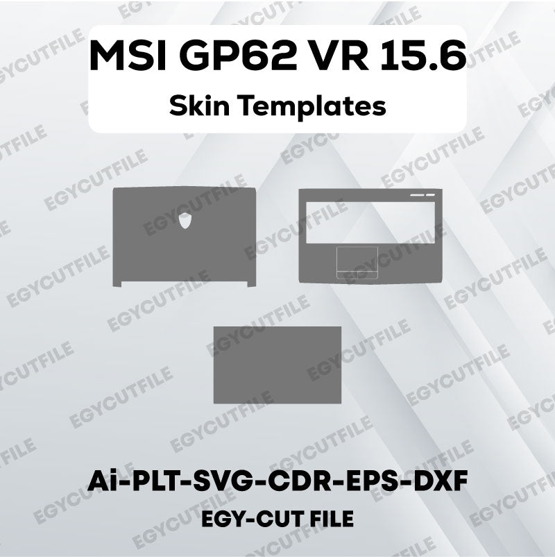 MSI GP62 VR 15.6 Vector Skin Cut Files