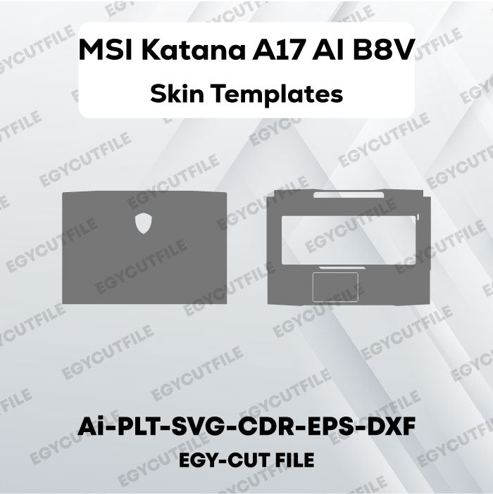 MSI Katana A17 AI B8V Vector Skin Cut Files