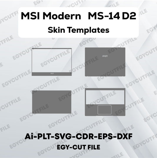 MSI Modern MS-14D2 Vector Skin Cut Files