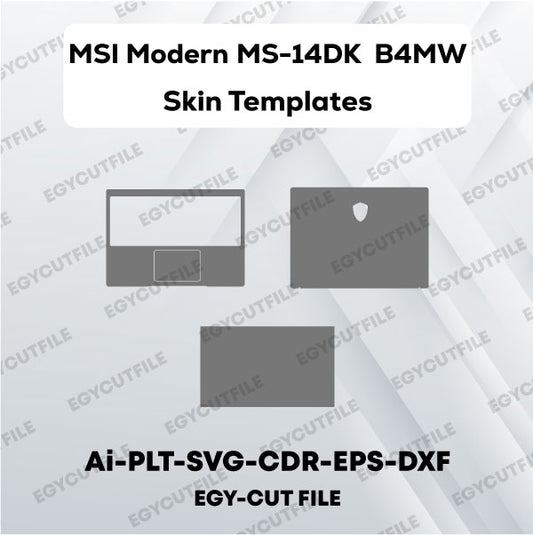 MSI Modern MS-14DK B4MW Vector Skin Cut Files