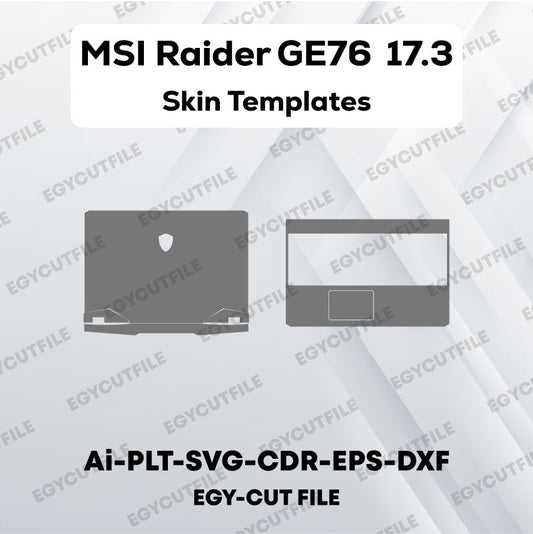 MSI RAIDER GE76 17.3 Vector Skin Cut Files