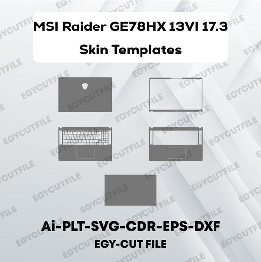 MSI Raider GE78HX 13VI 17.3 Vector Skin Cut Files