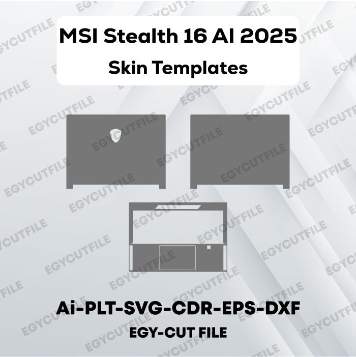 MSI Stealth 16 AI 2025 Vector Skin Cut Files