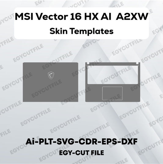 MSI Vector 16 HX AI  A2XW Vector Skin Cut Files