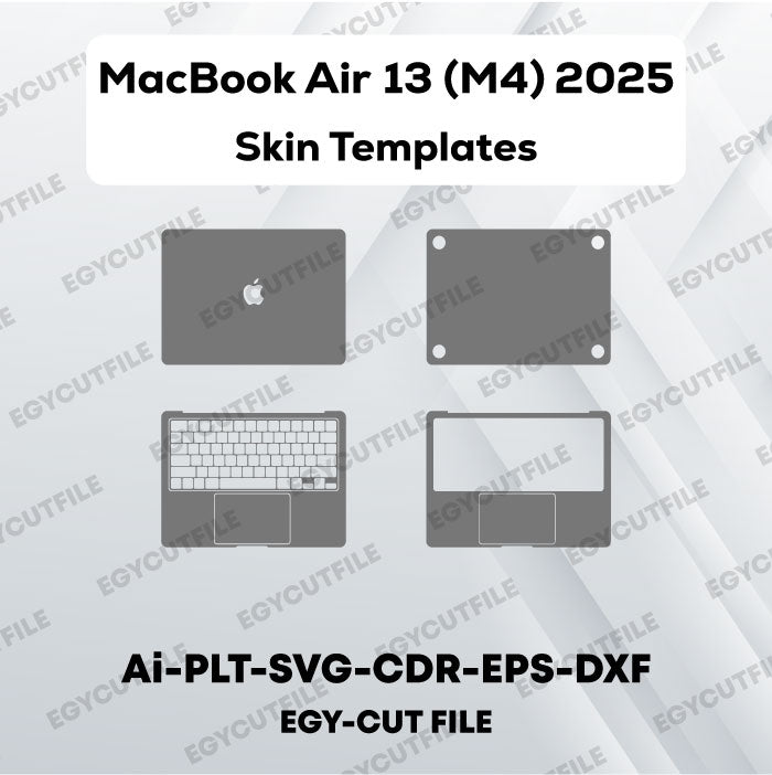 MacBook Air 13 (M4) 2025 Vector Skin Cut Files