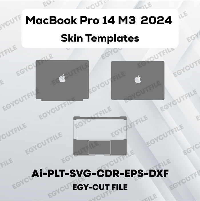 MacBook Pro 14 M3 2024 Vector Skin Cut Files