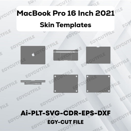 MacBook Pro 16 Inch 2021 Vector Skin Cut Files