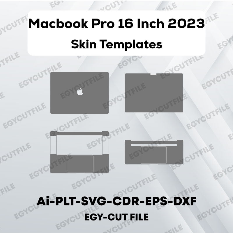 Macbook Pro 16 Inch 2023 Vector Skin Cut Files