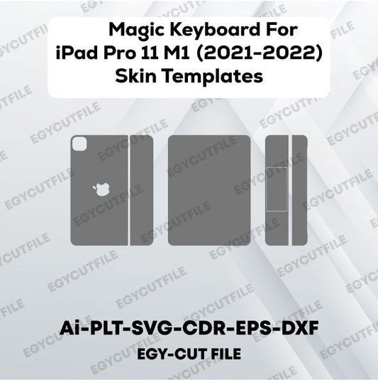 Magic Keyboard For iPad Pro 11 M1 2021-2022 Vector Skin Cut Files