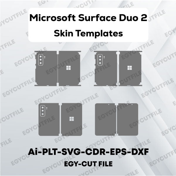 Microsoft Surface Duo 2 Vector Skin Cut Files