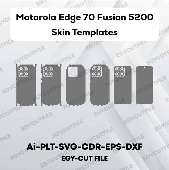 Motorola Edge 70 Fusion 5200 mAh Vector Skin Cut Files