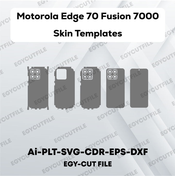 Motorola Edge 70 Fusion 7000 mAh Vector Skin Cut Files