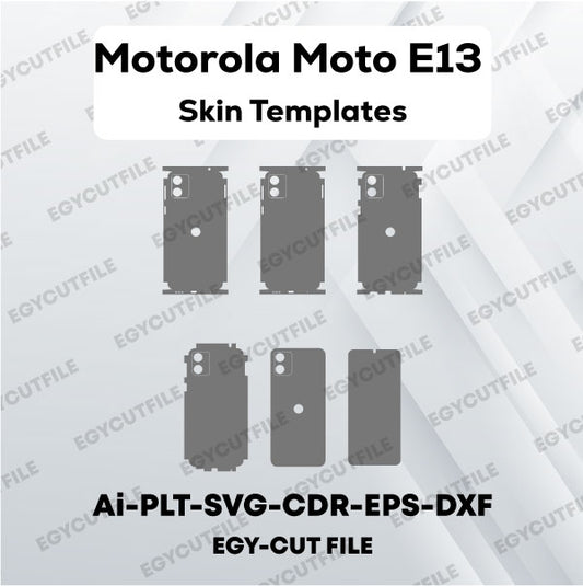 Motorola Moto E13 Vector Skin Cut Files