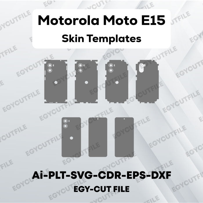 Motorola Moto E15 Vector Skin Cut Files