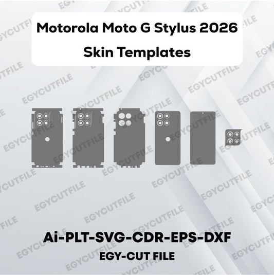 Motorola Moto G Stylus 5G 2026 Vector Skin Cut Files