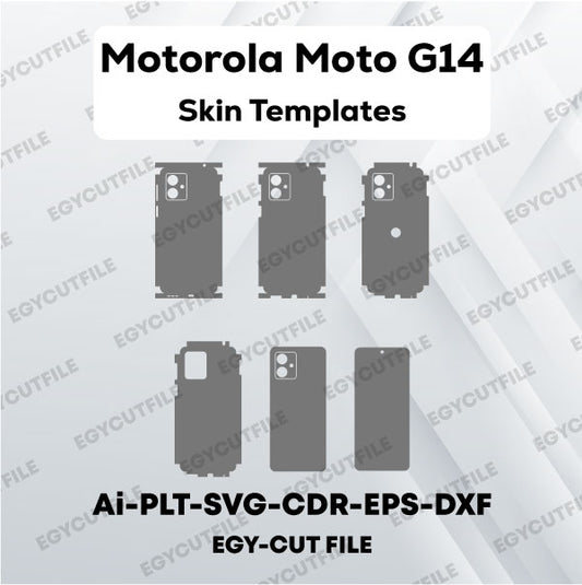 Motorola Moto G14 Vector Skin Cut Files