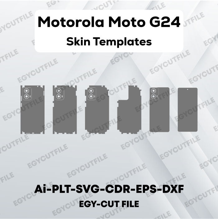 Motorola Moto G24 Vector Skin Cut Files