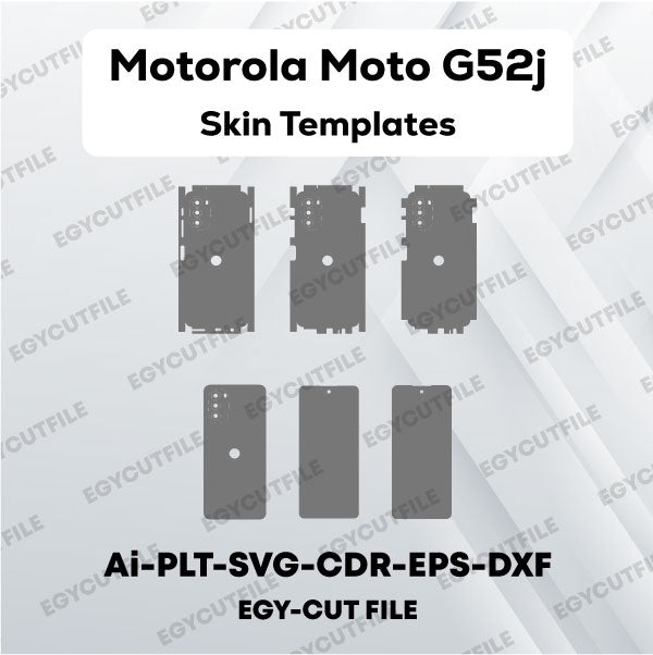 Motorola Moto G52j Vector Skin Cut Files