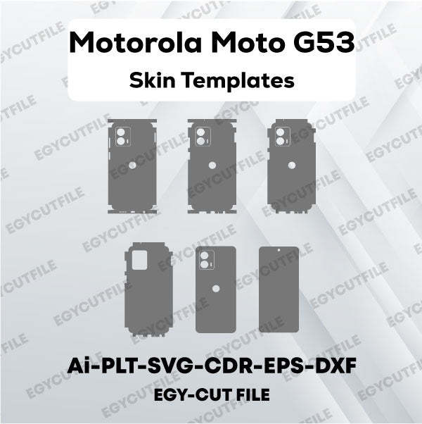 Motorola Moto G53 Vector Skin Cut Files