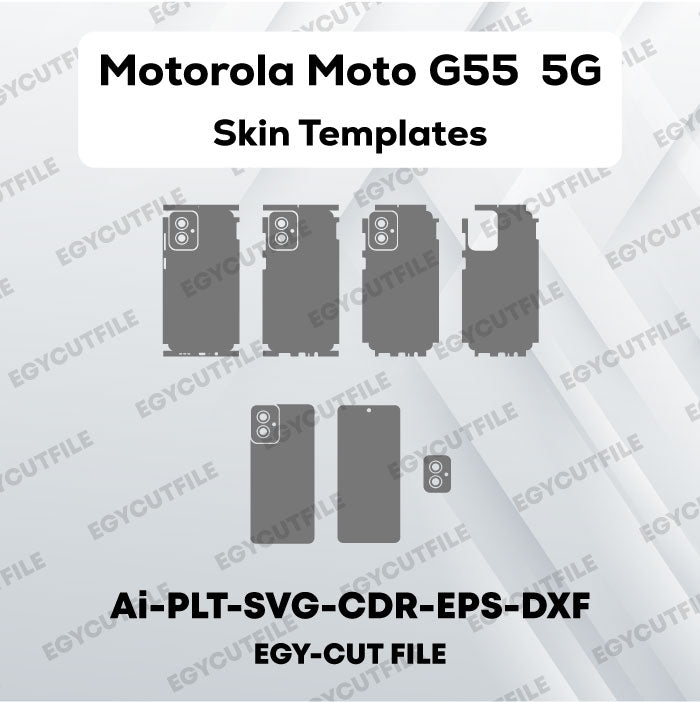 Motorola Moto G55 5G Vector Skin Cut Files