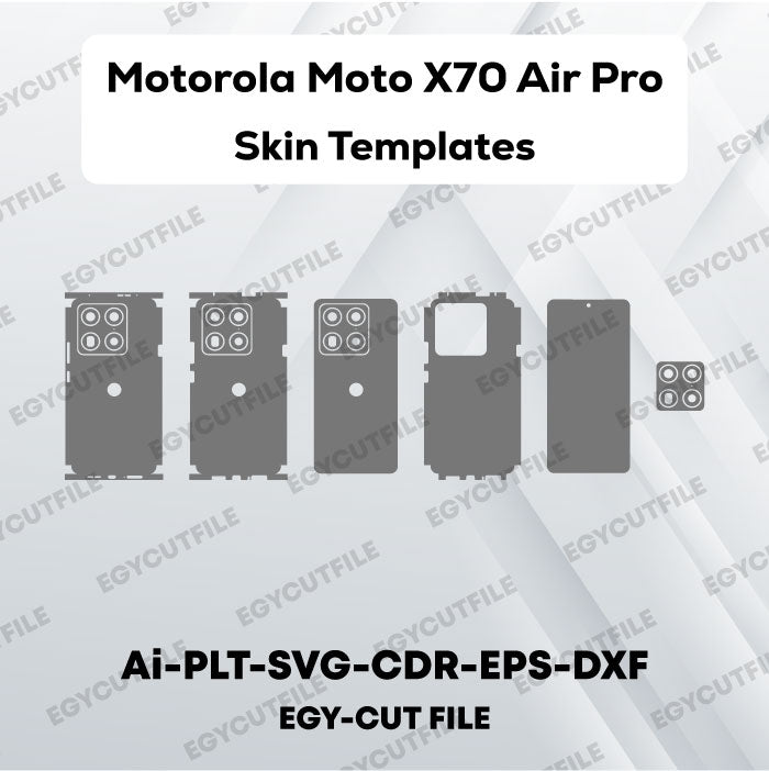 Motorola Moto X70 Air Pro Vector Skin Cut Files