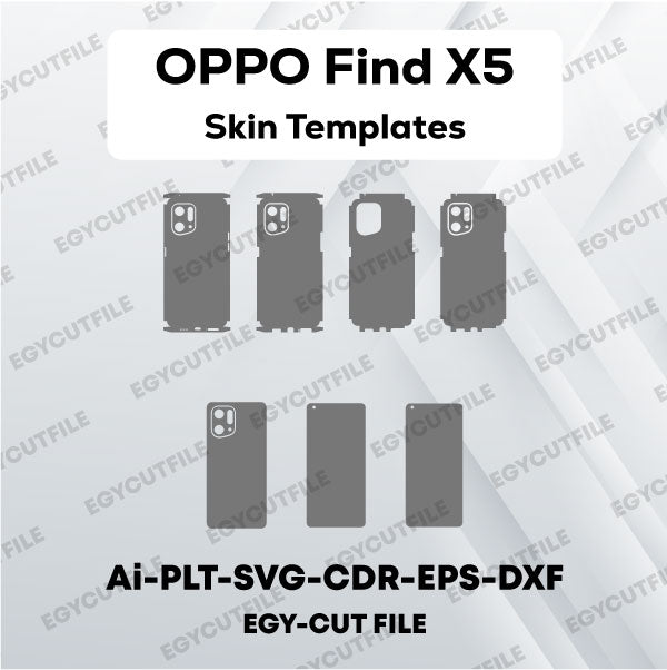 OPPO Find X5 Vector Skin Cut Files