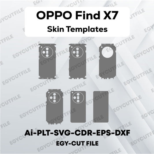 OPPO Find X7 Vector Skin Cut Files
