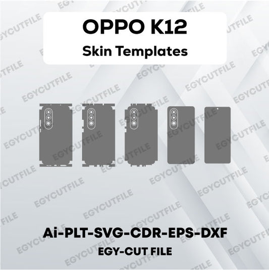 OPPO K12 Vector Skin Cut Files