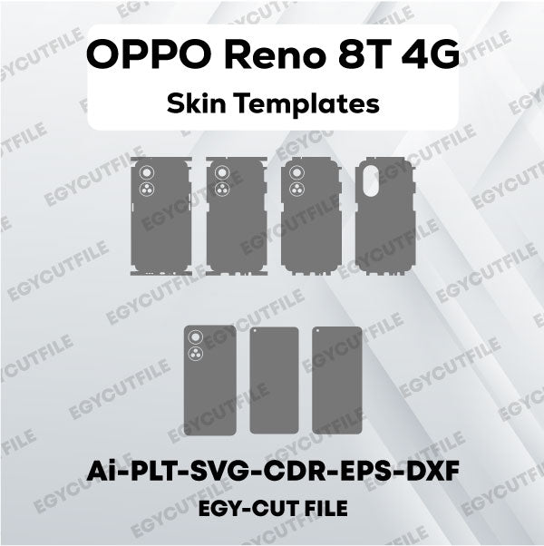 OPPO Reno 8T 4G Vector Skin Cut Files