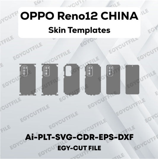 OPPO Reno12 China Vector Skin Cut Files