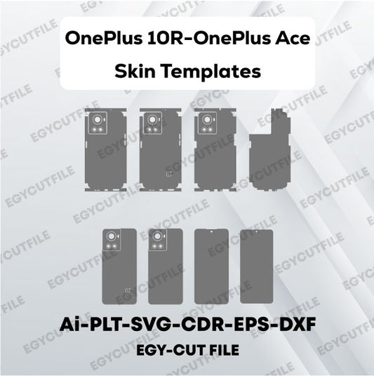 OnePlus 10R- OnePlus Ace Vector Skin Cut Files