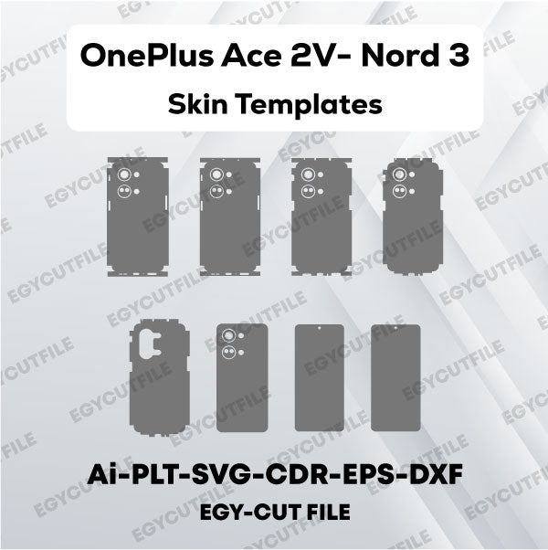 OnePlus Ace 2V-OnePlus Nord 3 5G Vector Skin Cut Files