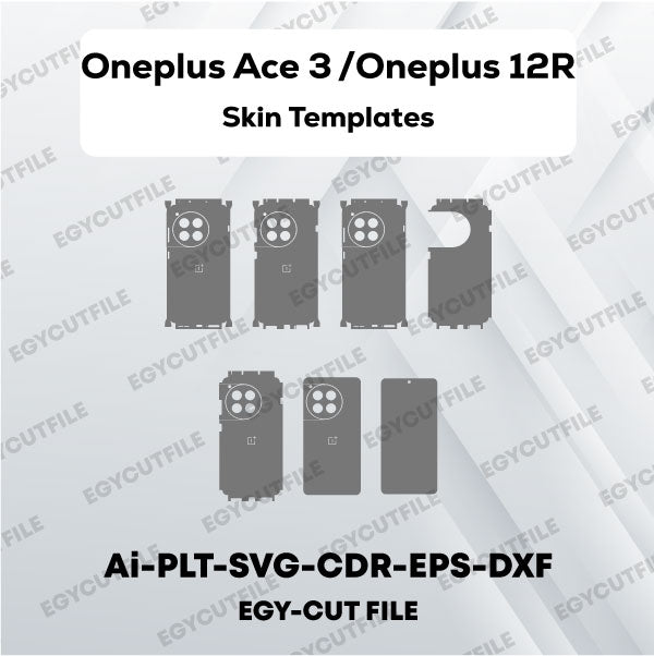 OnePlus Ace 3-OnePlus 12R Vector Skin Cut Files