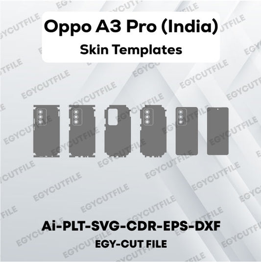 Oppo A3 Pro (India) Vector Skin Cut Files