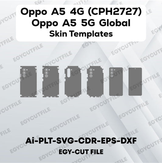 Oppo A5 4G (CPH2727)-5G Global Vector Skin Cut Files
