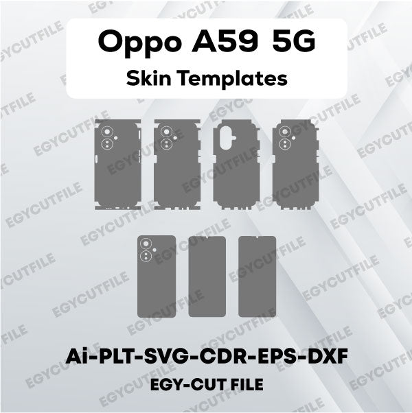 Oppo A59 5G Vector Skin Cut Files
