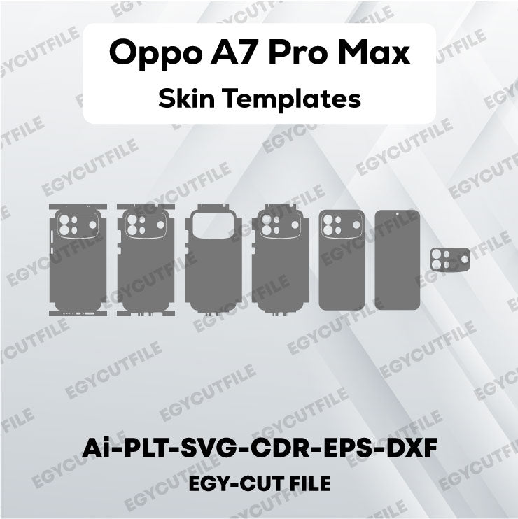 Oppo A7 Pro Max Vector Skin Cut Files