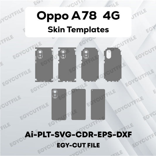 Oppo A78 4G Vector Skin Cut Files