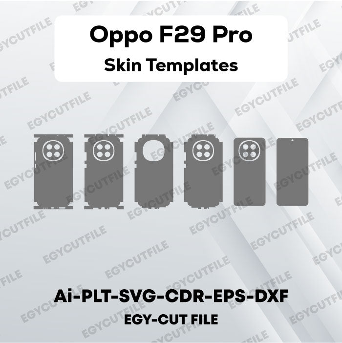 Oppo F29 Pro Vector Skin Cut Files