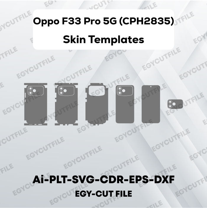 Oppo F33 Pro 5G Vector Skin Cut Files