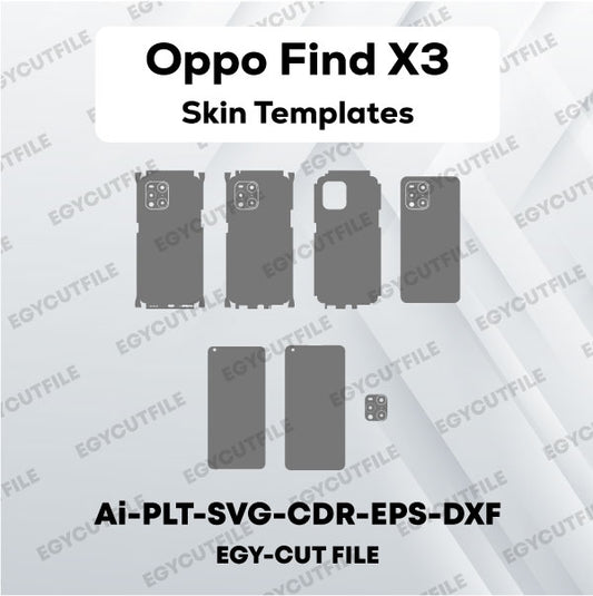 Oppo Find X3 Vector Skin Cut Files