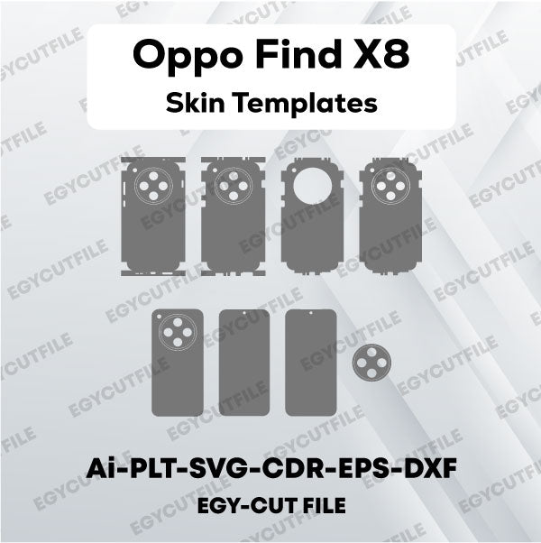 Oppo Find X8 Vector Skin Cut Files