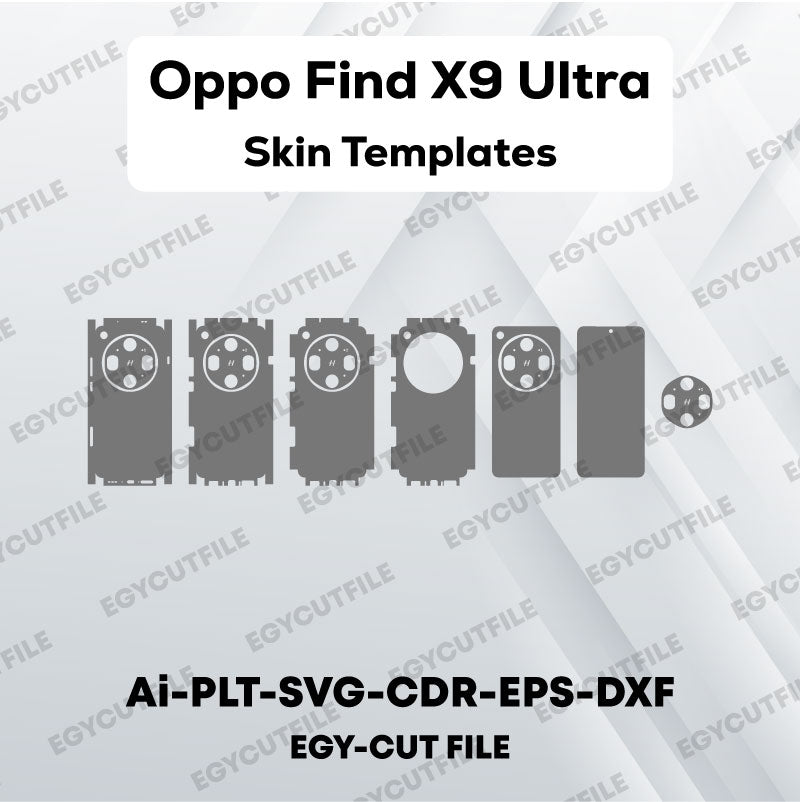 Oppo Find X9 Ultra  Vector Skin Cut Files