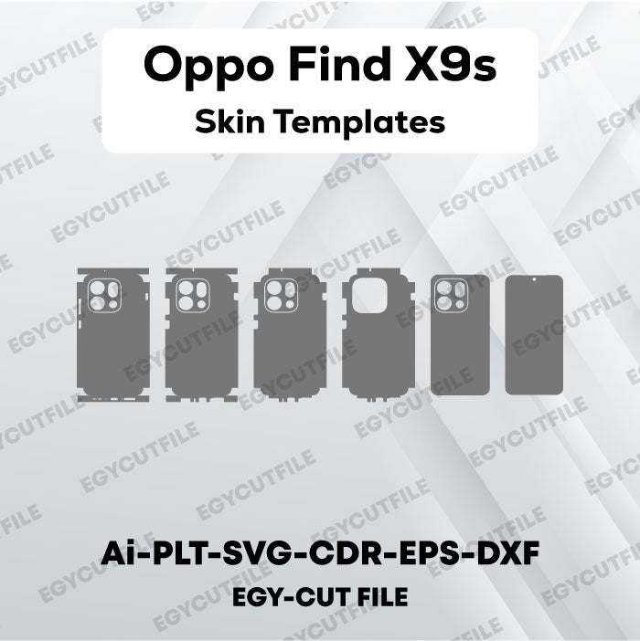 Oppo Find X9s Vector Skin Cut Files