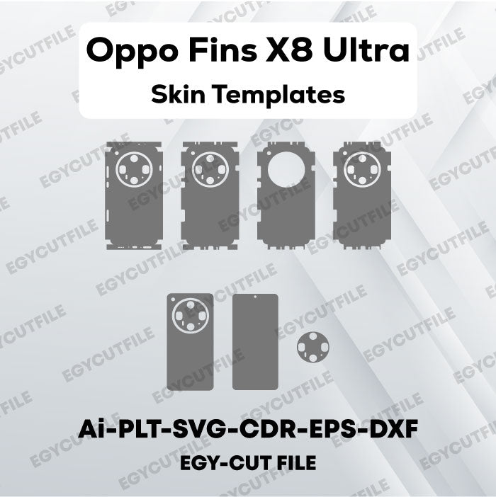 Oppo Fins X8 Ultra Vector Skin Cut Files