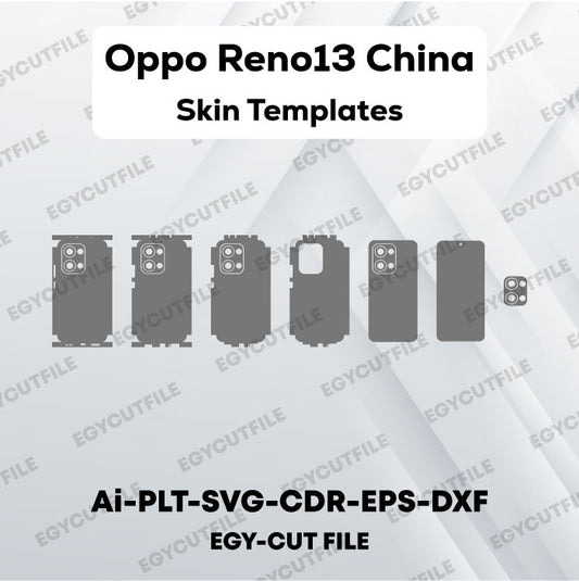 Oppo Reno 13 China Vector Skin Cut Files